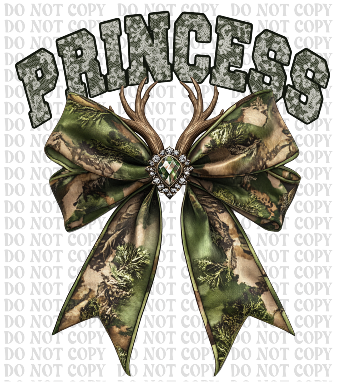 Princess Camo Bow